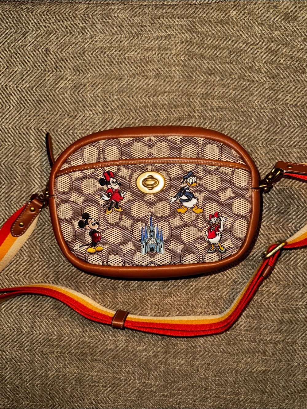 Coach x Disney Crossbody with Rainbow Strap